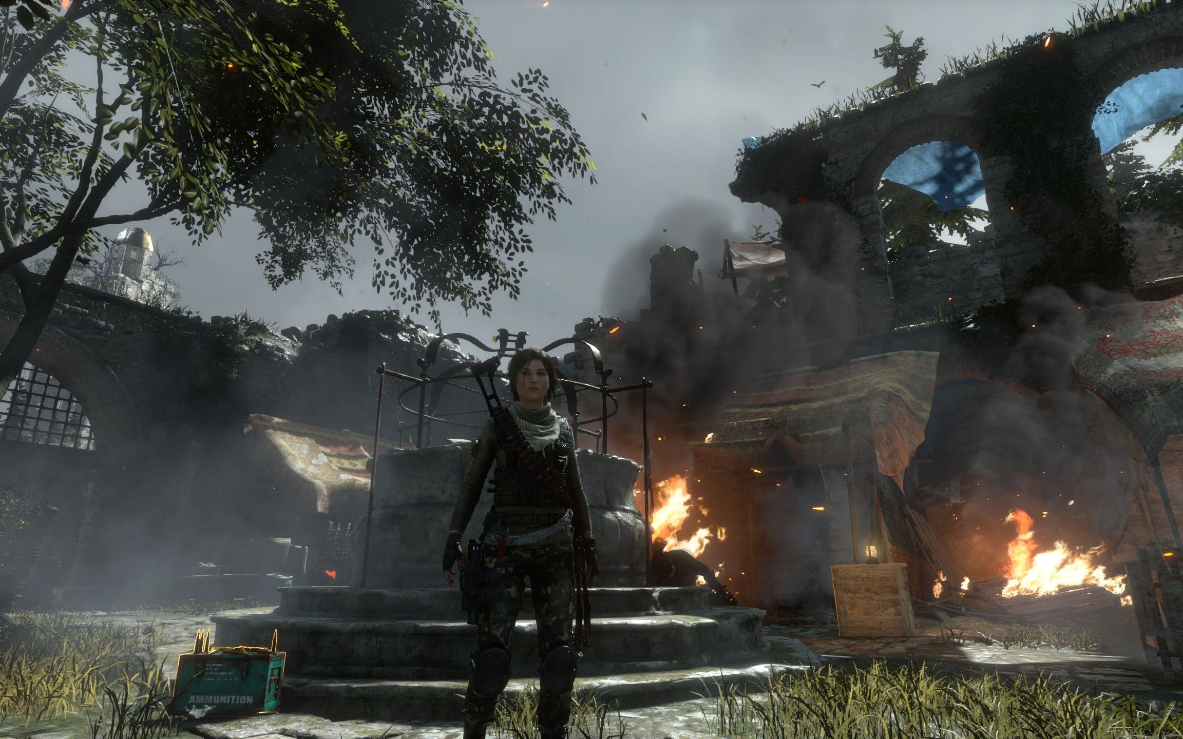 古墓丽影崛起怎么弄绳索箭