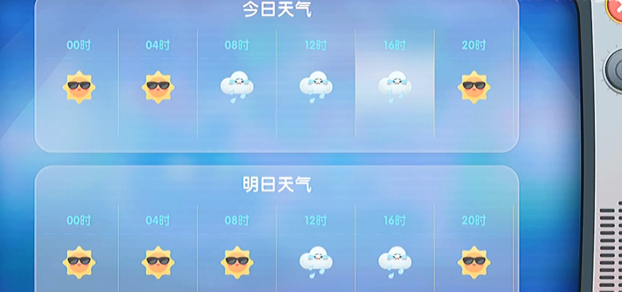 摩尔庄园天气怎么看