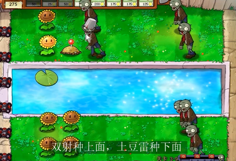 植物大战僵尸95版3-9怎么过