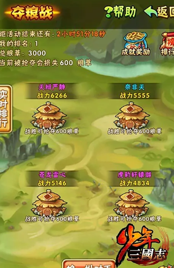 少年三国志粮草在哪