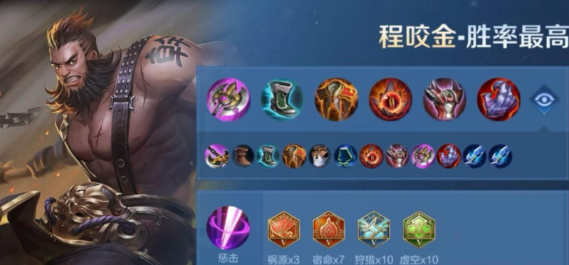 王者荣耀程咬金出装和铭文怎么带