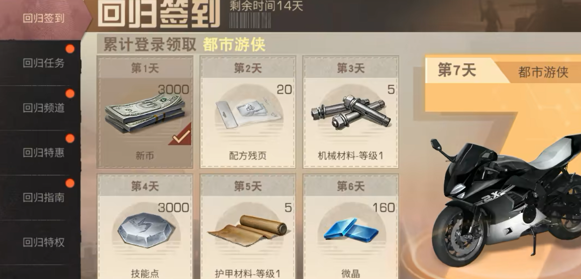 明日之后回归福利有什么