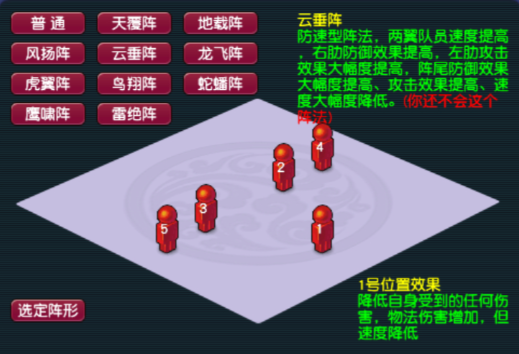 梦幻西游5法宠用什么阵法