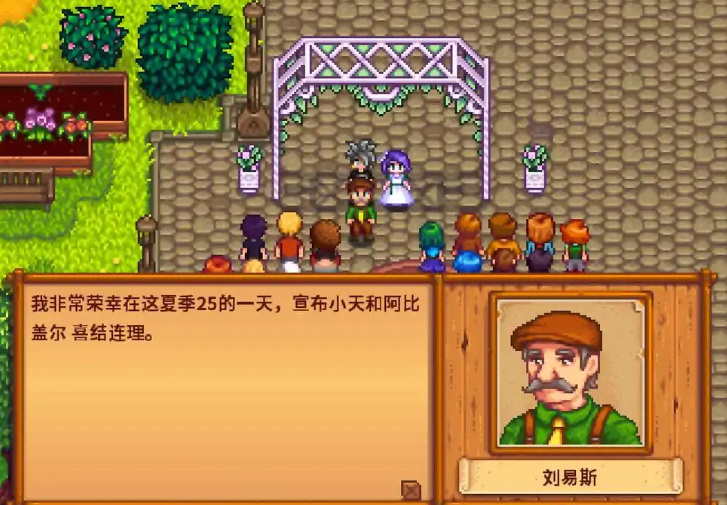 星露谷物语npc结婚有什么用