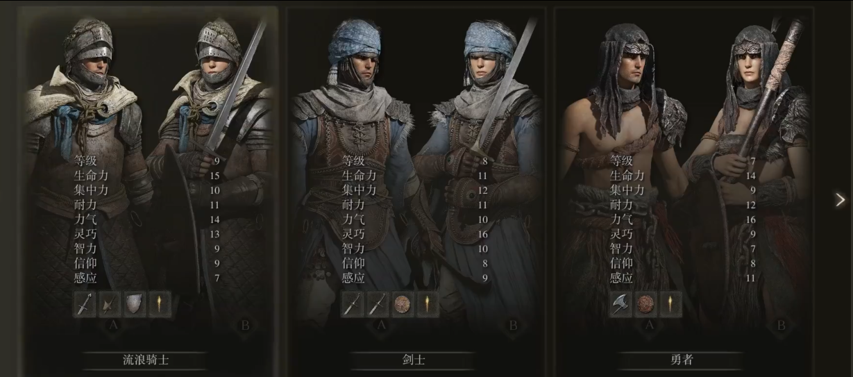 艾尔登法环选什么职业开局