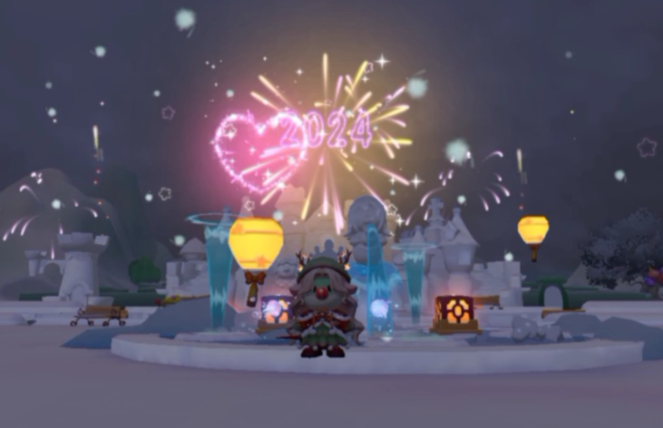 摩尔庄园迎新烟花秀怎么玩