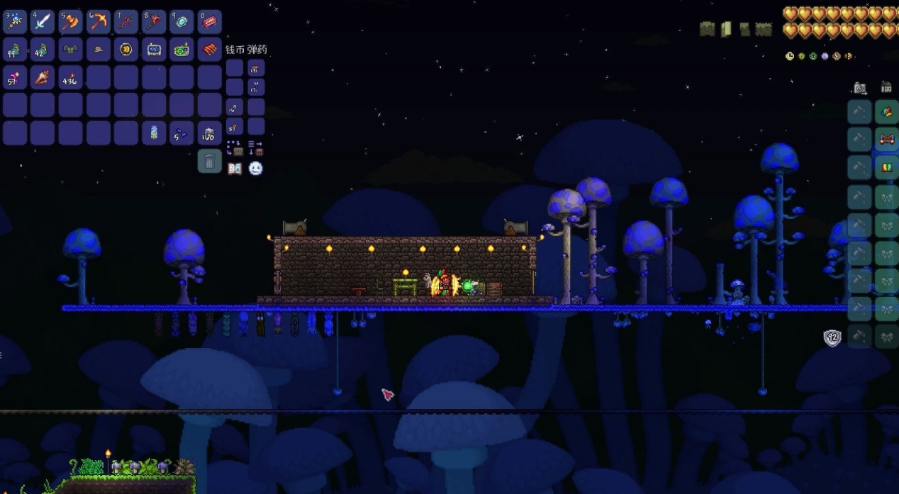 泰拉瑞亚发光蘑菇群落在哪