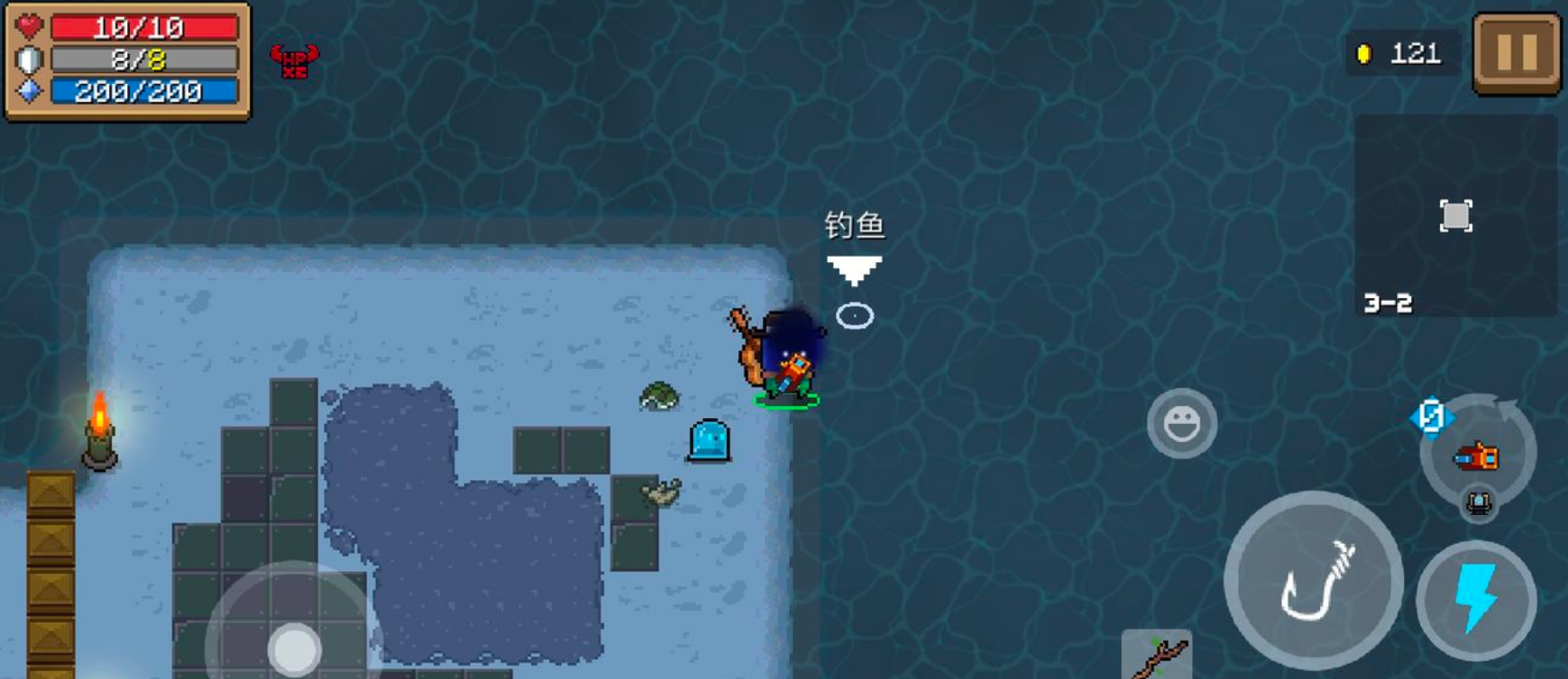 元气骑士怎么钓鱼