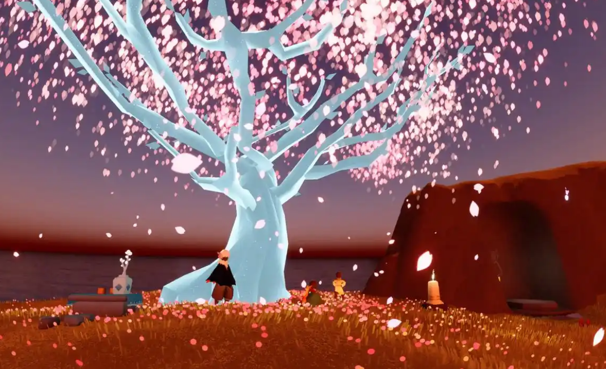 光遇彩虹如何平放