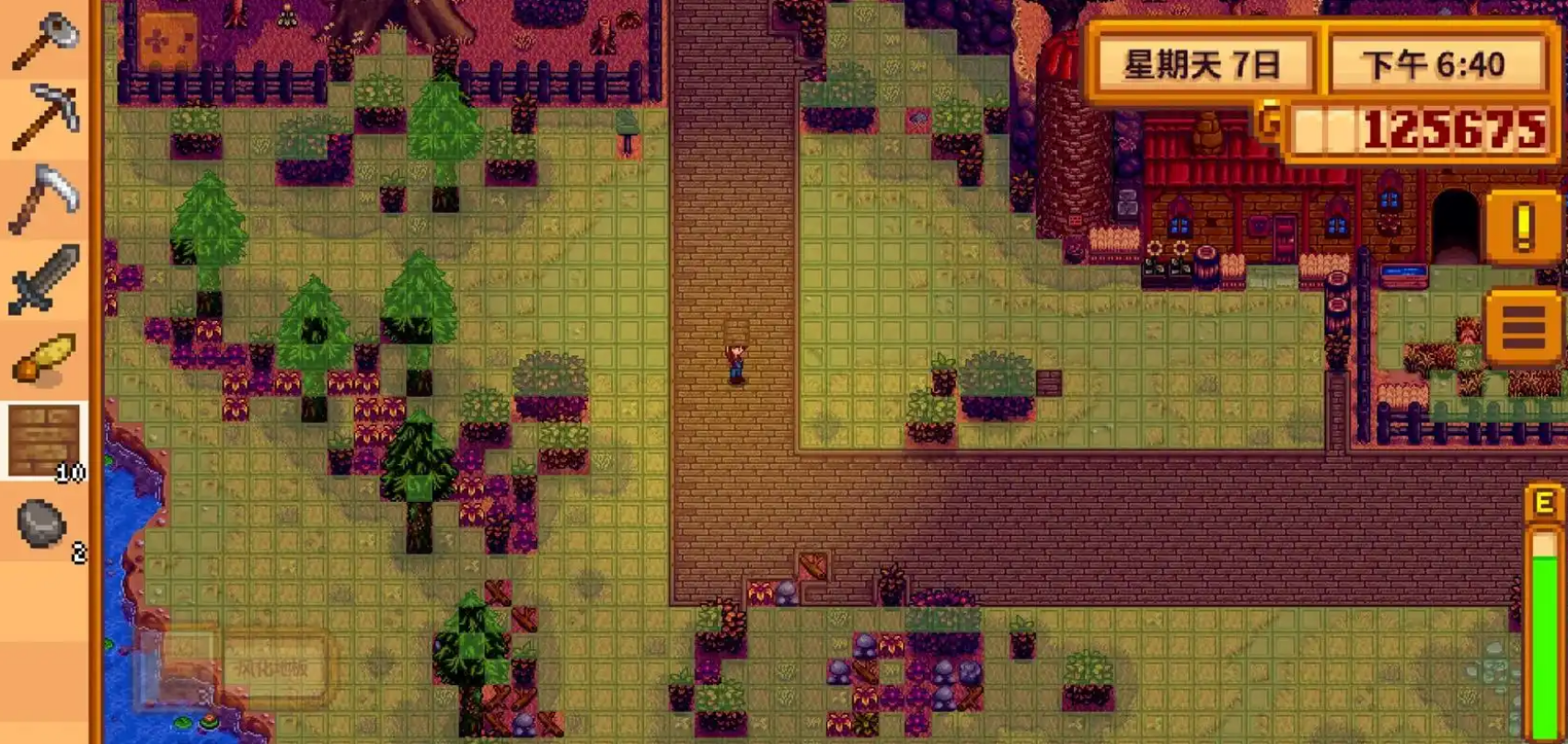 星露谷物语地面铺什么