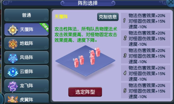 梦幻西游全法队适合什么阵