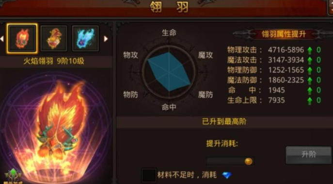 全民奇迹怎么提升翅膀