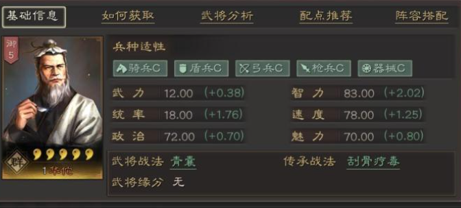 三国志战略版华佗配什么兵书