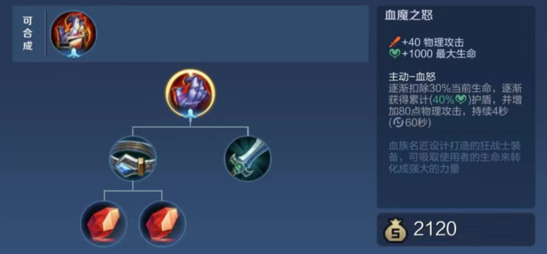 王者荣耀到后期出什么装