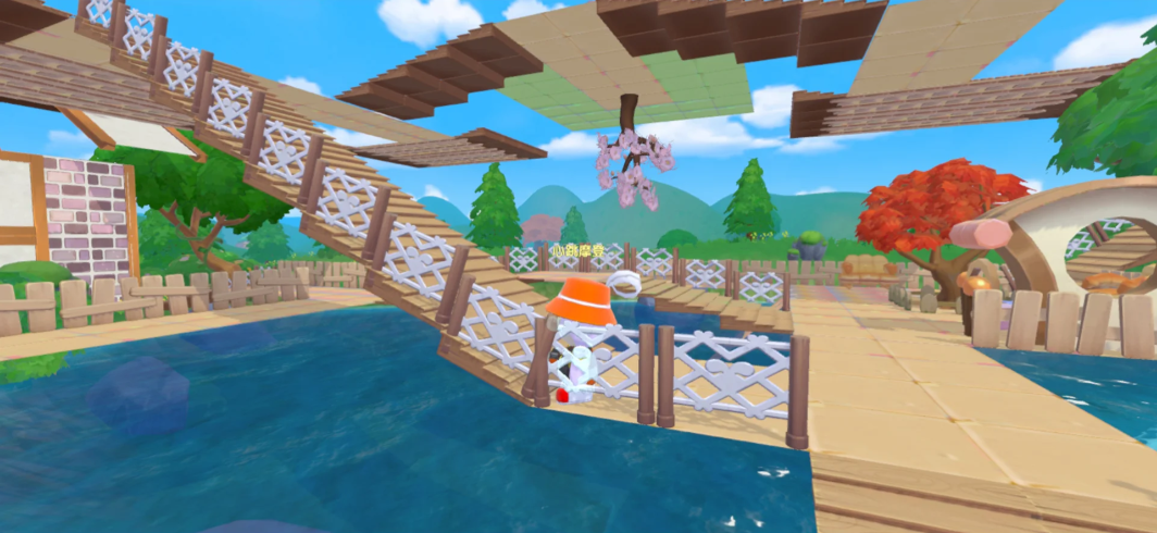 摩尔庄园建筑怎么放水上