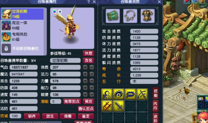 梦幻西游停79级带什么宠物