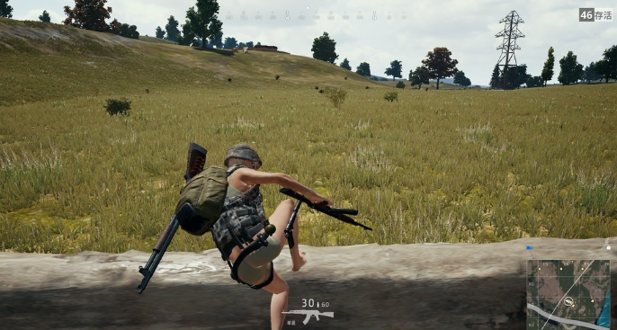 绝地求生怎么跳围墙上