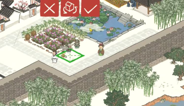 江南百景图怎么拖动房子