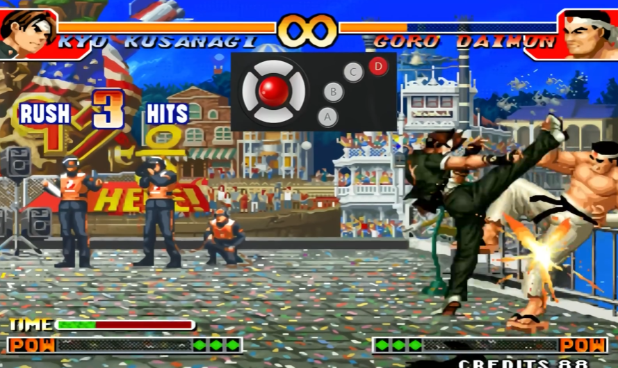 拳皇97里的大招怎么放