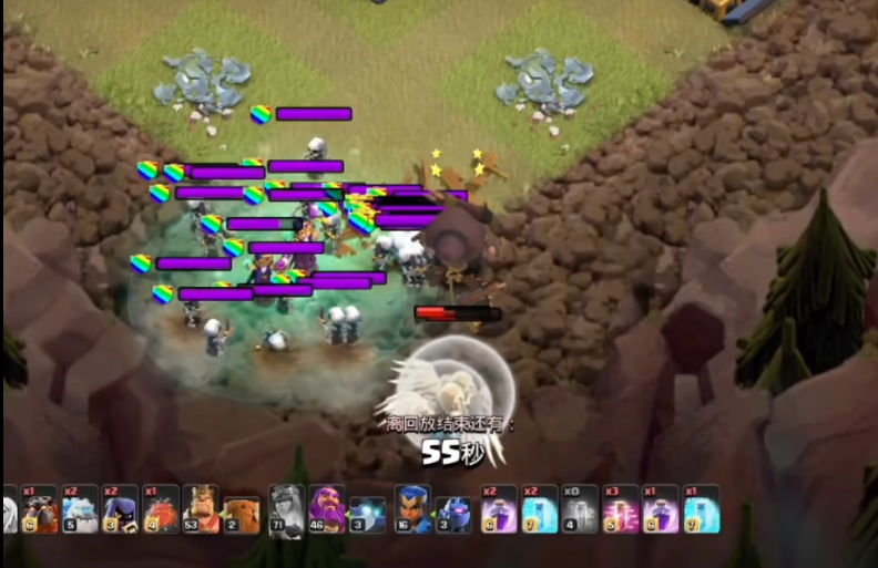 部落冲突法术放什么