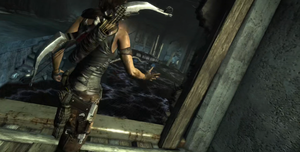 古墓丽影怎么过带电的水