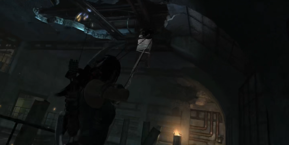 古墓丽影怎么过带电的水