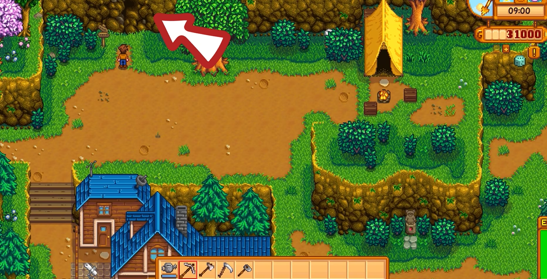 星露谷物语温泉山洞怎么进去