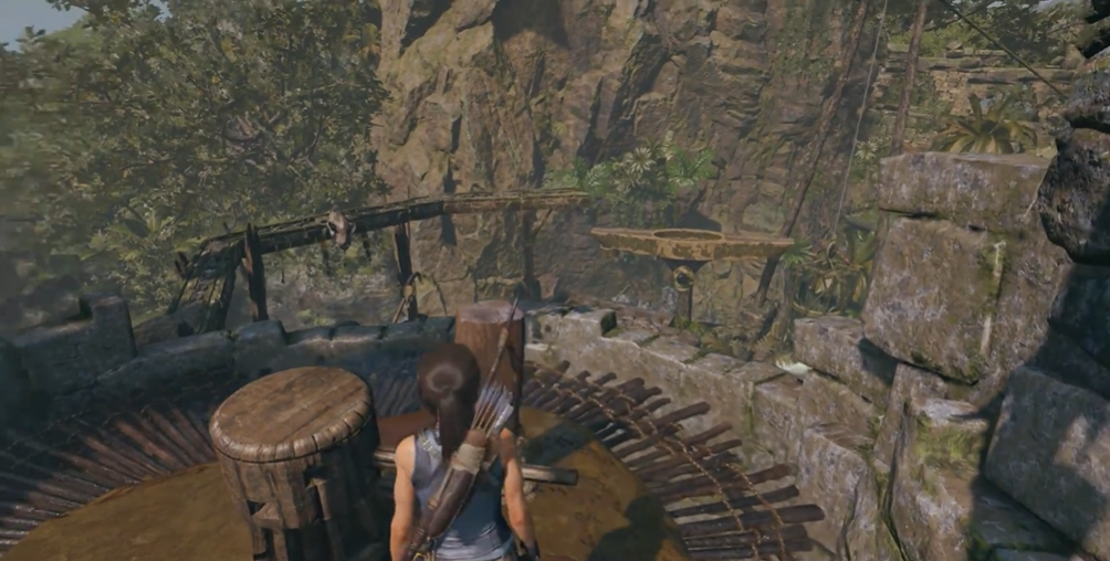 古墓丽影暗影怎么把桥拉起来