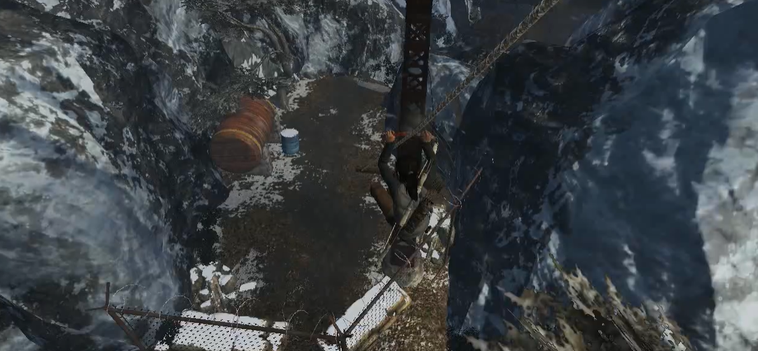 古墓丽影峭壁处的村落怎么玩