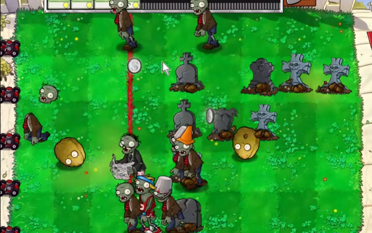 植物大战僵尸95版坚果保龄球怎么过